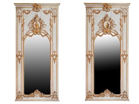 Paar große Louis XVI-Salon Spiegel